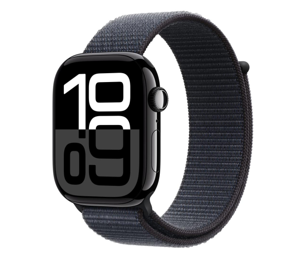 APPLE Watch 10 GPS 46mm koperta z aluminium (onyks) + opaska sportowa (atramentowy) - 1278134 - zdjęcie